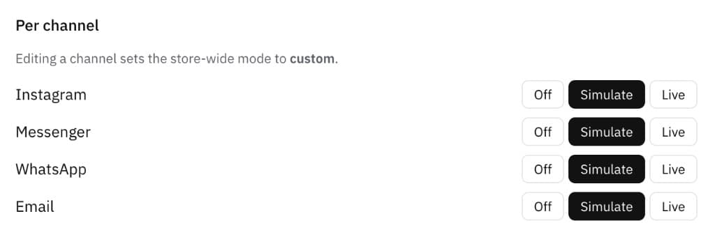 AI Simulate Mode